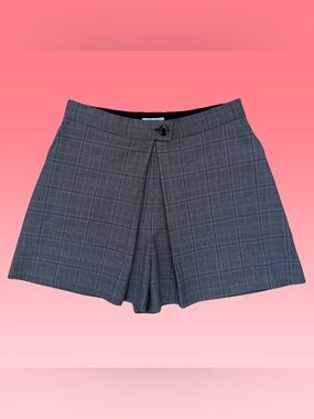 Sandro Plaid Preppy Academia High Waisted Skort Short/Skirt! Size S-M